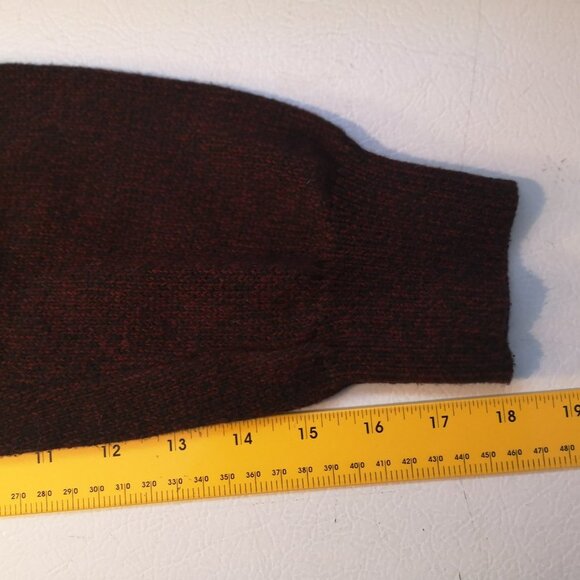 Calvin Klein Men's 1/4 Zip Regular Fit Burgundy Sweater - Picture 5 of 9